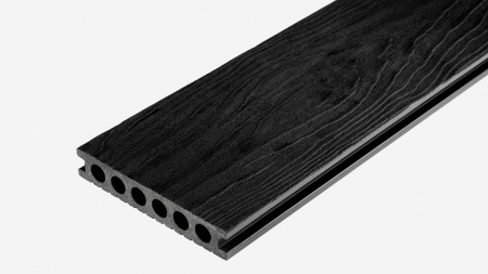 Террасная доска Groentec 6000x145x25 мм усиленная, Антрацит