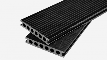 Террасная доска Groentec 6000x145x25 мм усиленная, Антрацит
